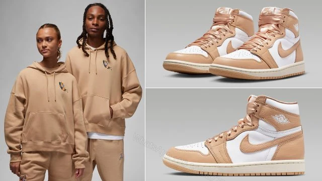 View 3 of First Copy Nike Air Jordan 1 High Praline