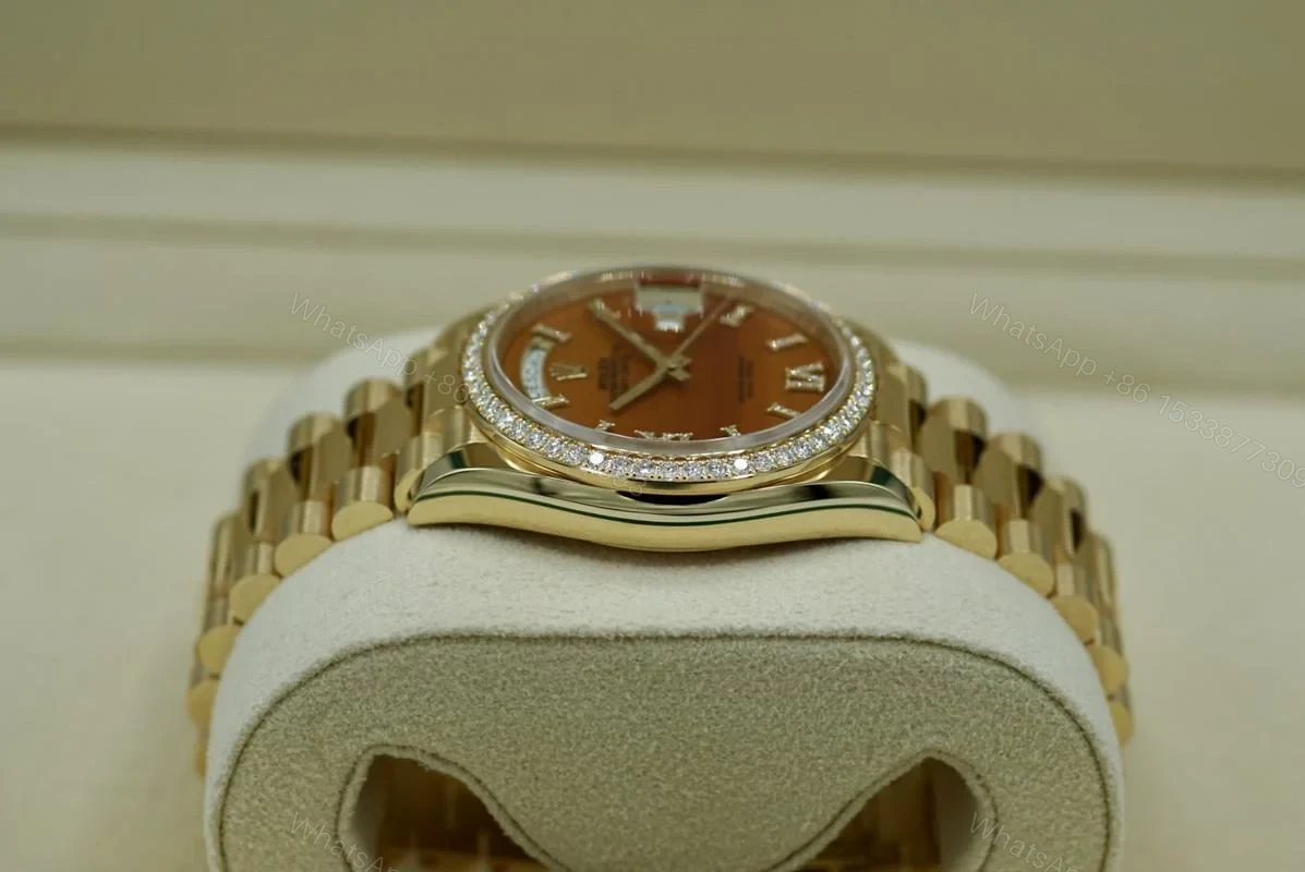View 3 of Superclone Rolex Day-Date Carnelian Dial 128348RBR 36 mm