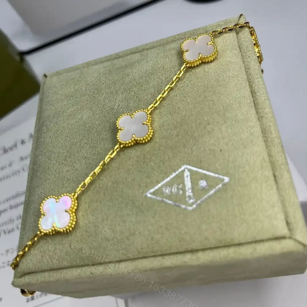View 2 of 高仿首飾VanCleef&Arpels*RF41800貝母黃金手鏈