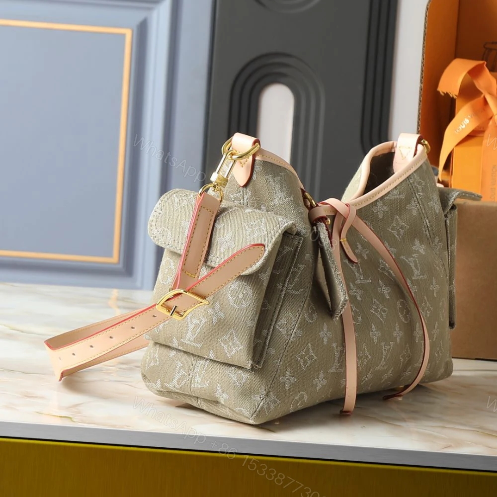 View 3 of Louis Vuitton Carryall Cargo PM Khaki Denim 33Cm M27623