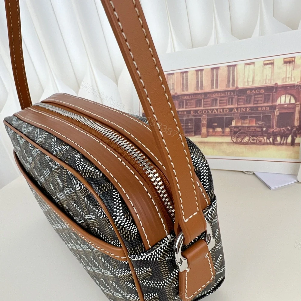 View 6 of 高仿Goyard*CAPVEP4相機郵差包棕色小號免檢版