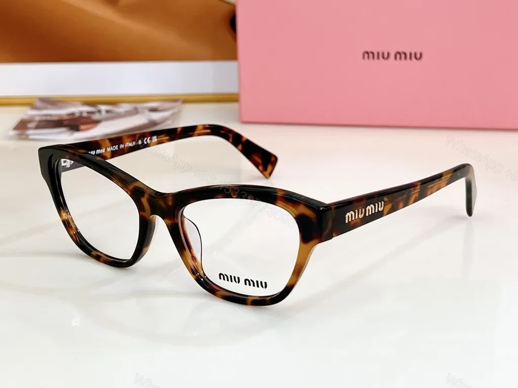 View 6 of Black Acetate Cat-Eye Eyewear â€“ Miu Miu Signature Detail
