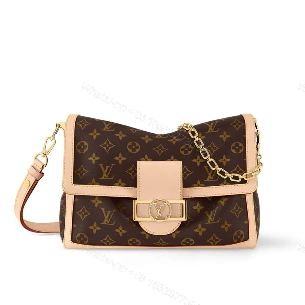 Louis Vuitton Dauphine Soft GM Bag Monogram Canvas Brown 28Cm M47149 — view 1