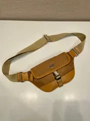 View 3 of BELT BAG 18 IN SEPIA BROWN RE-NYLON AND CALFSKIN TRIM