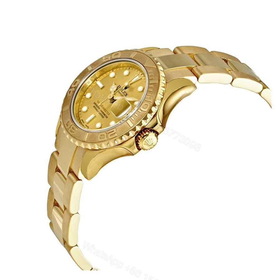 View 3 of Rolex Yacht-Master 16628 Super Clone : 18k Yellow Gold Champagne Dial 40mm