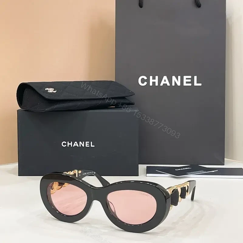 Oversized Pink-Lens Sunglasses: Black Acetate, Designer-Inspired — view 1