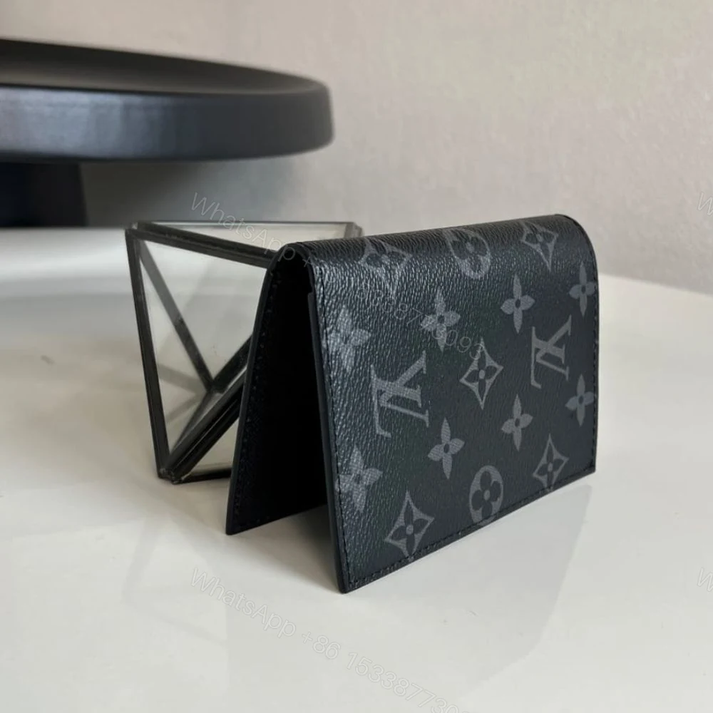 View 5 of Louis Vuitton Passport Cover Monogram Eclipse Black 14Cm M64501