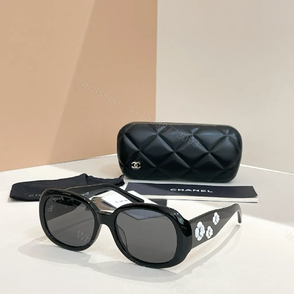 View 6 of Gradient-Charcoal Sunglasses with Quilted Case – Oversized Acetate, Luxe Style
