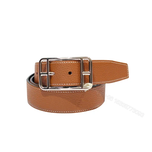View 6 of HERMES QUENTIN REVERSIBLE BELT BROWN RECTANGLE BUCKLE 32MM