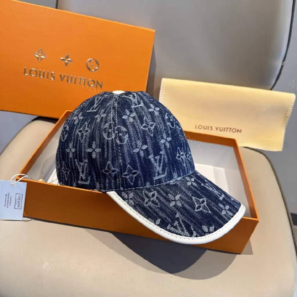 View 6 of Denim Monogram Cap: Subtle Luxury, All-Day Confidence