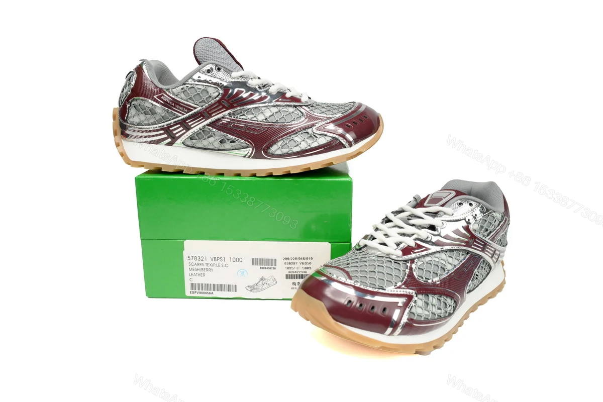 View 2 of Bottega Veneta Orbit Wine Red Reps