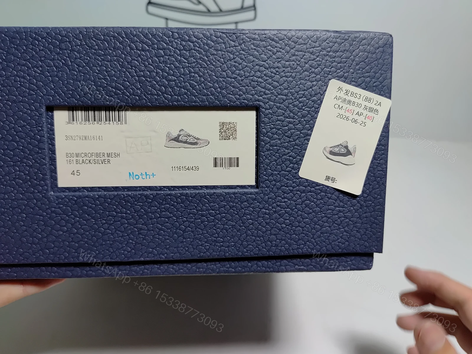 View 5 of Dior B30 Silver Dark Grey 3SN279ZYK_H882