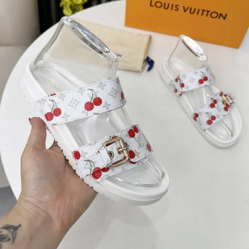View 4 of LOUIS VUITTON X TAKASHI MURAKAMI BOM DIA FLAT COMFORT MULE WHITE 1AHLZ7