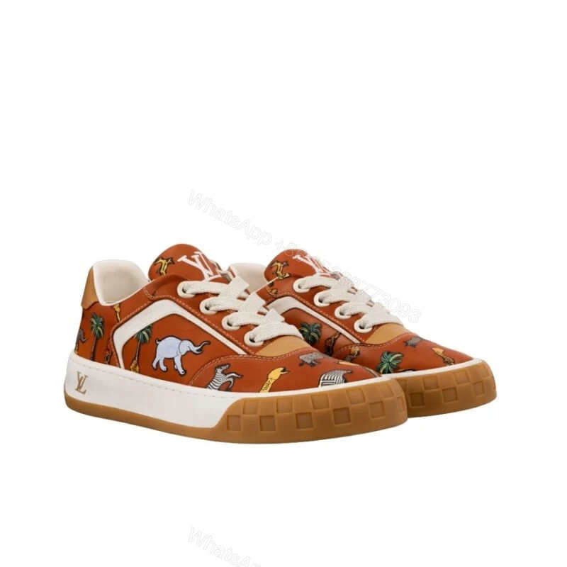 View 8 of Louis Vuitton LV The Darjeeling Limited LV Tilted Sneaker Cognac Brown 1AJTKS