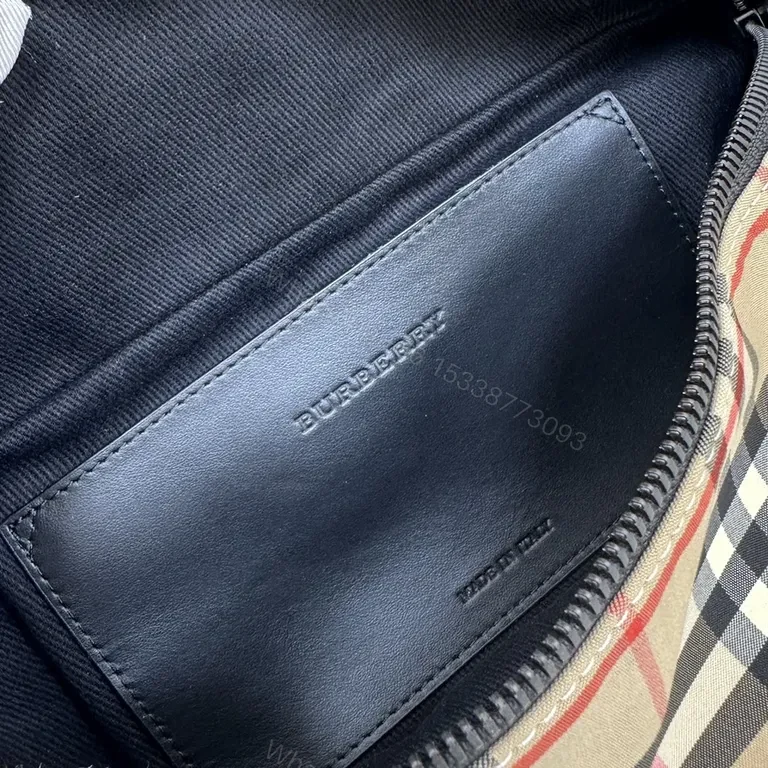 View 2 of Textured Burberry Check Belt Bag: Lightweight Luxury