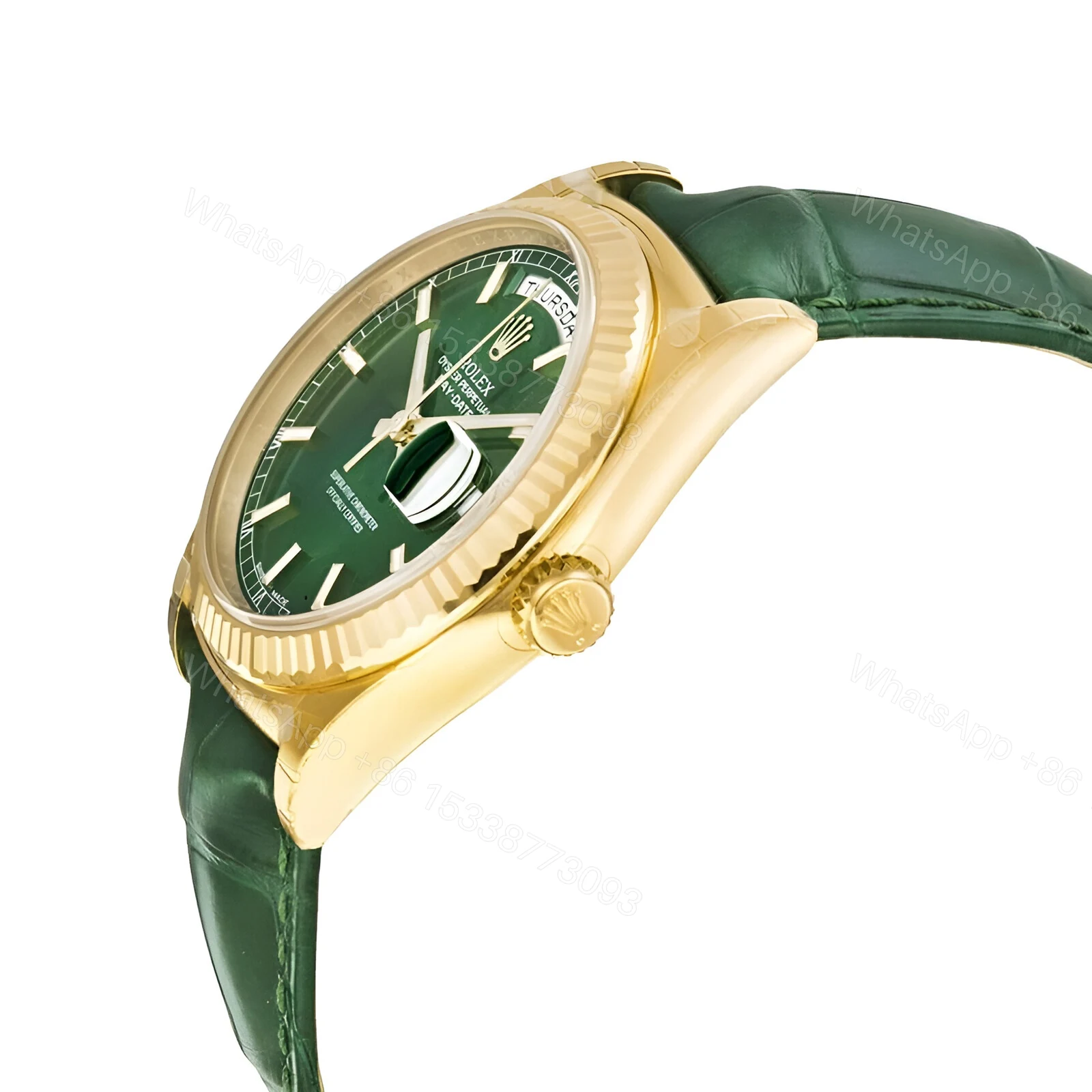 View 4 of Rolex Daydate Green Replica
