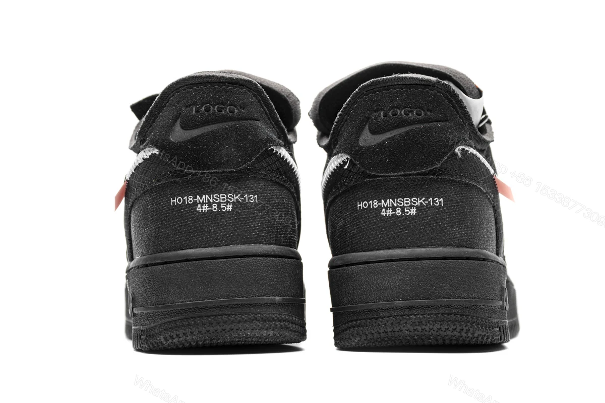 View 3 of OFF White X Air Force 1 Low Black AO4606-001