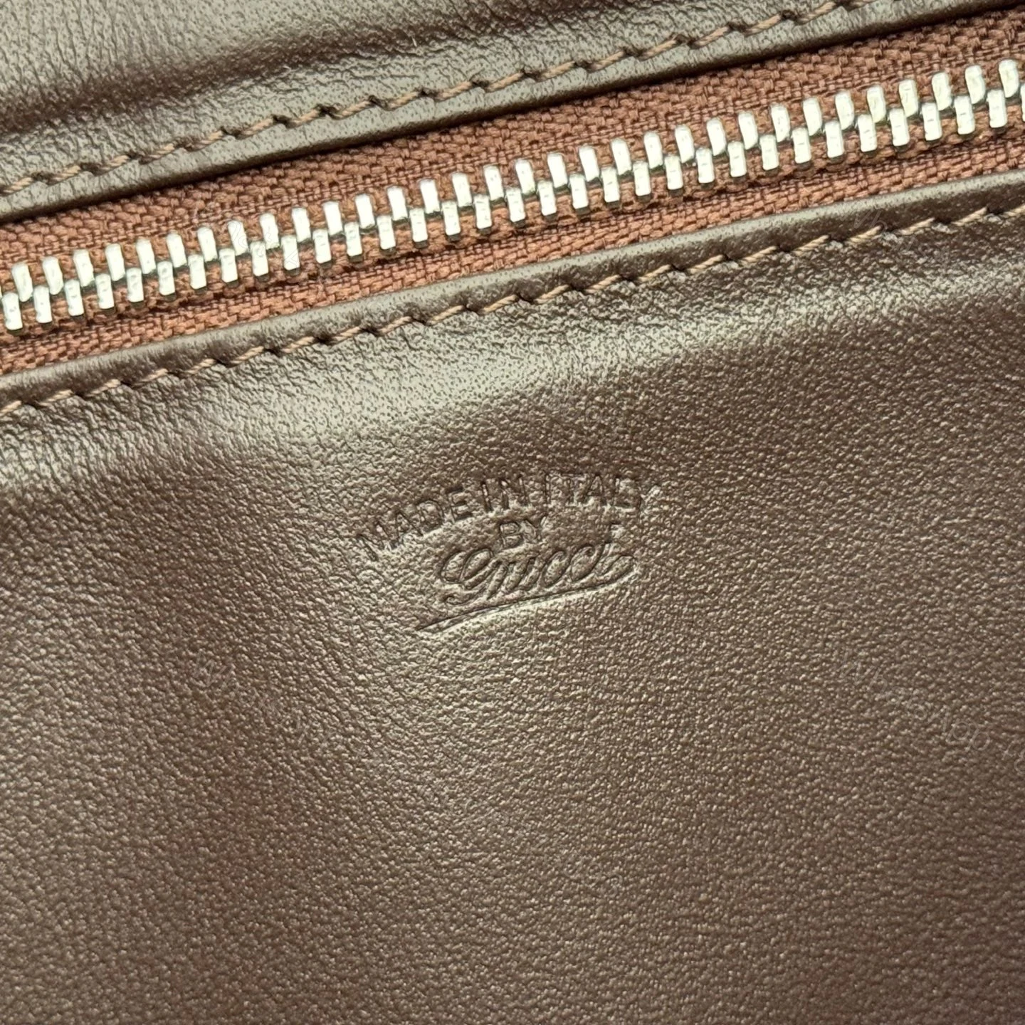 View 8 of GUCCI 26S JACKIE SLIM SHOULDER BAG 28 IN DARK BROWN CALFSKIN