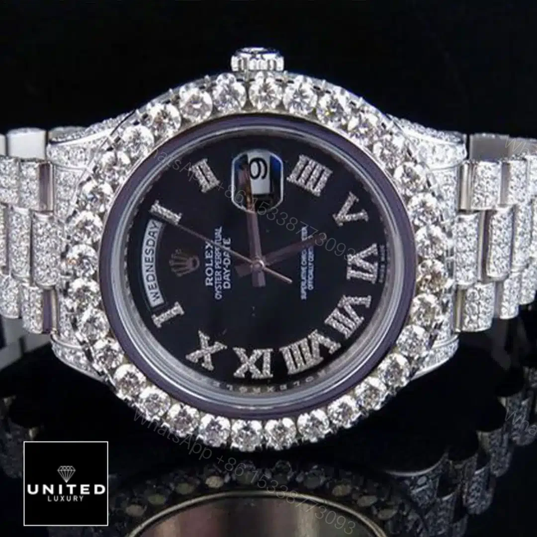 View 5 of Rolex Day-Date 218239 Fully Iced Out Replica
