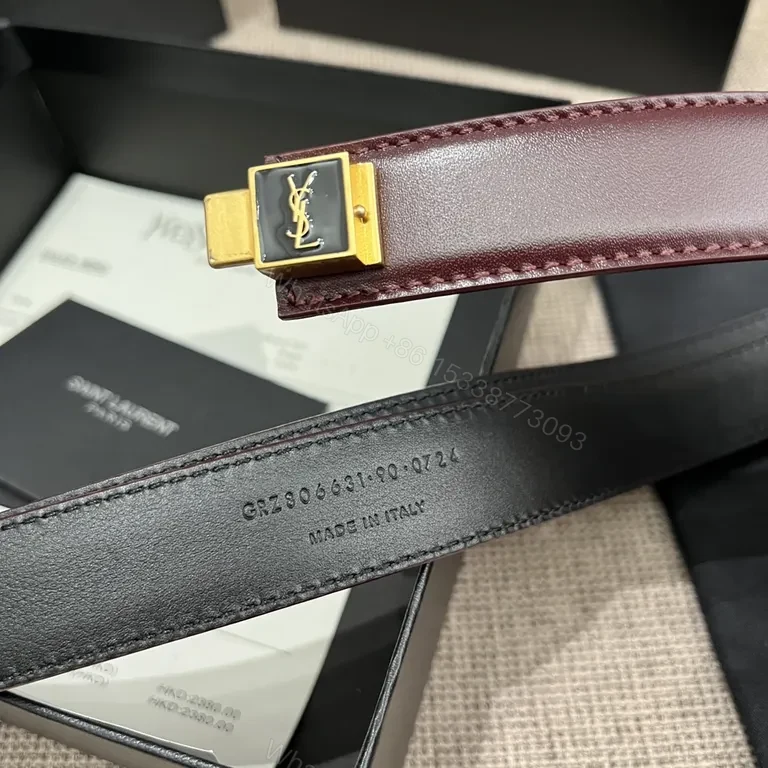 View 8 of Rich Burgundy Leather Belted Strap Watchband: Luxe, Modern
