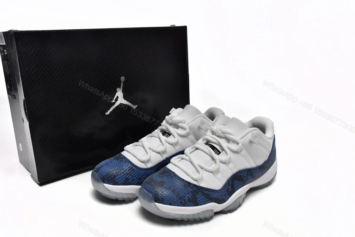 Air Jordan 11 Retro Low Navy Snakeskin CD6846-102 — view 2