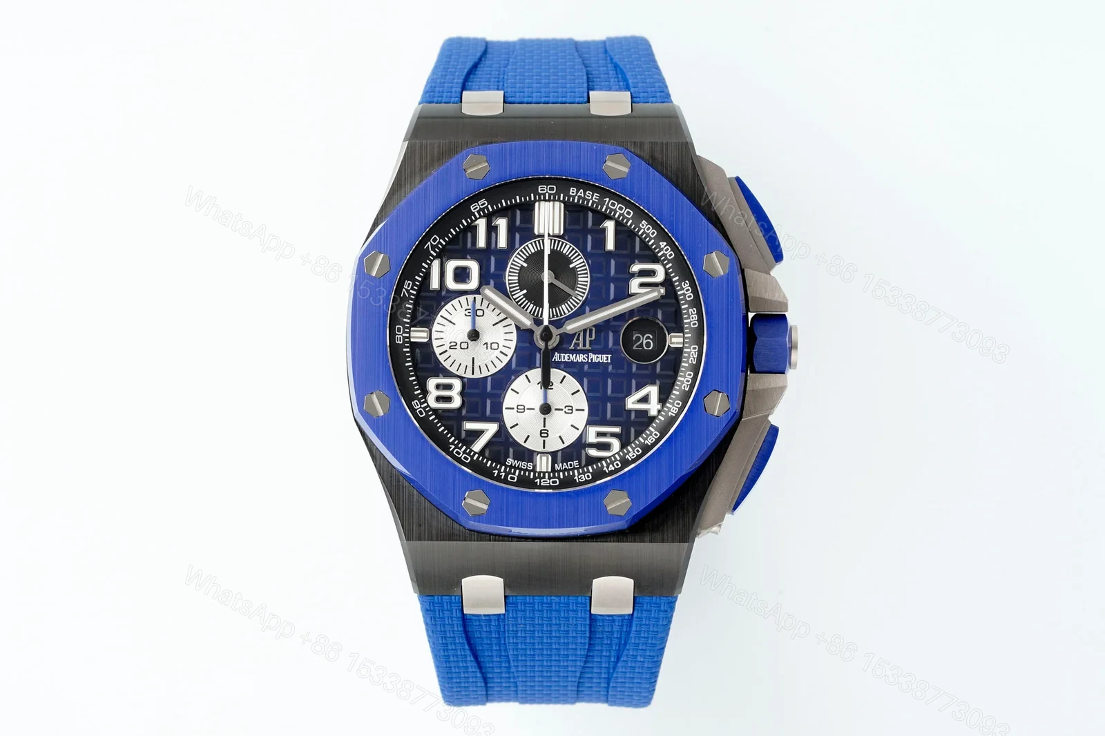 AP Ceramic Chronograph Black Case Blue Dial Strap 2026 APJ-26400-CER-BLU — view 1