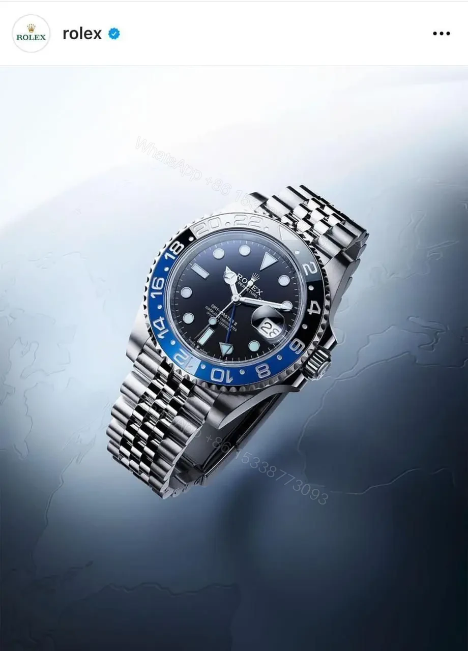 Rolex For Men 7AA Premium Collection Model Rolex GMT II Batman Edition — view 1