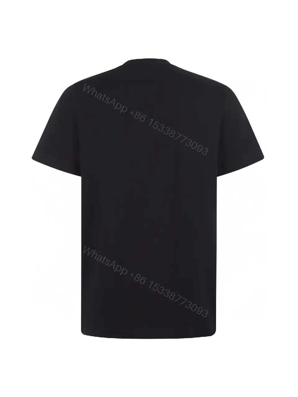 View 6 of Minimalist Black Tee, Premium Cotton, Modern Fit, Logo Detail, T-Shirt