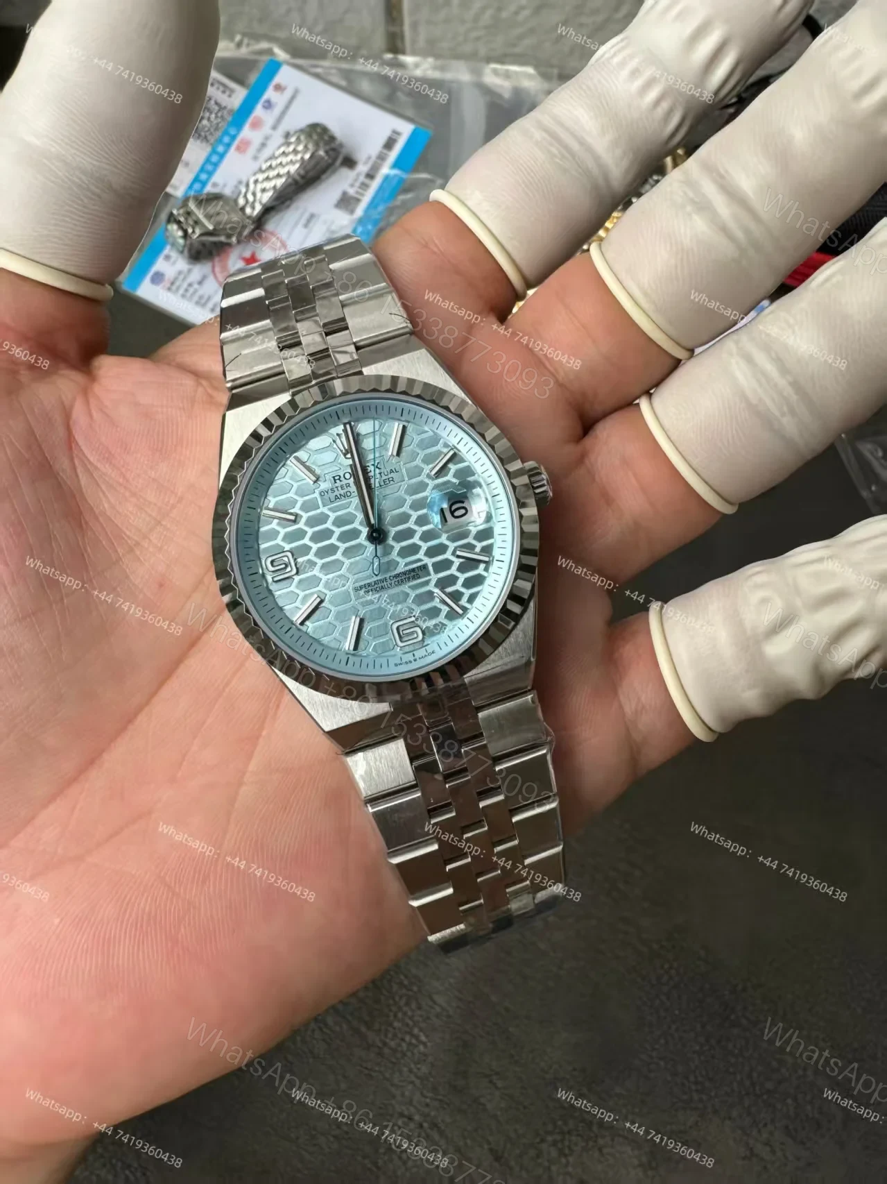 View 5 of Super Clone Rolex Land-Dweller M127336-0001 Blue Dial 7135 Movement 40mm