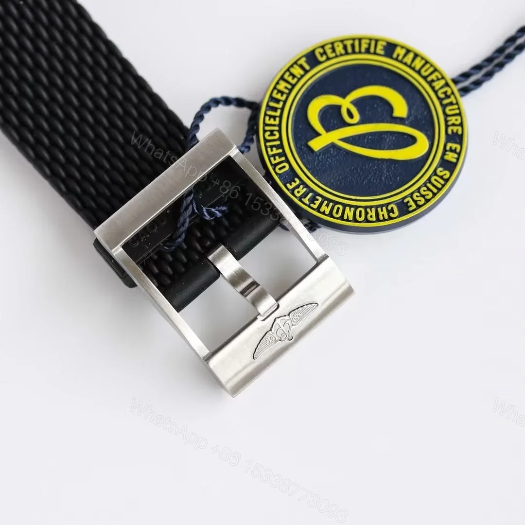 View 9 of Breitling Superocean Silver Replica 46MM Premium Rubber Strap Diver Edition AB202012.G828.256S.A20D.2