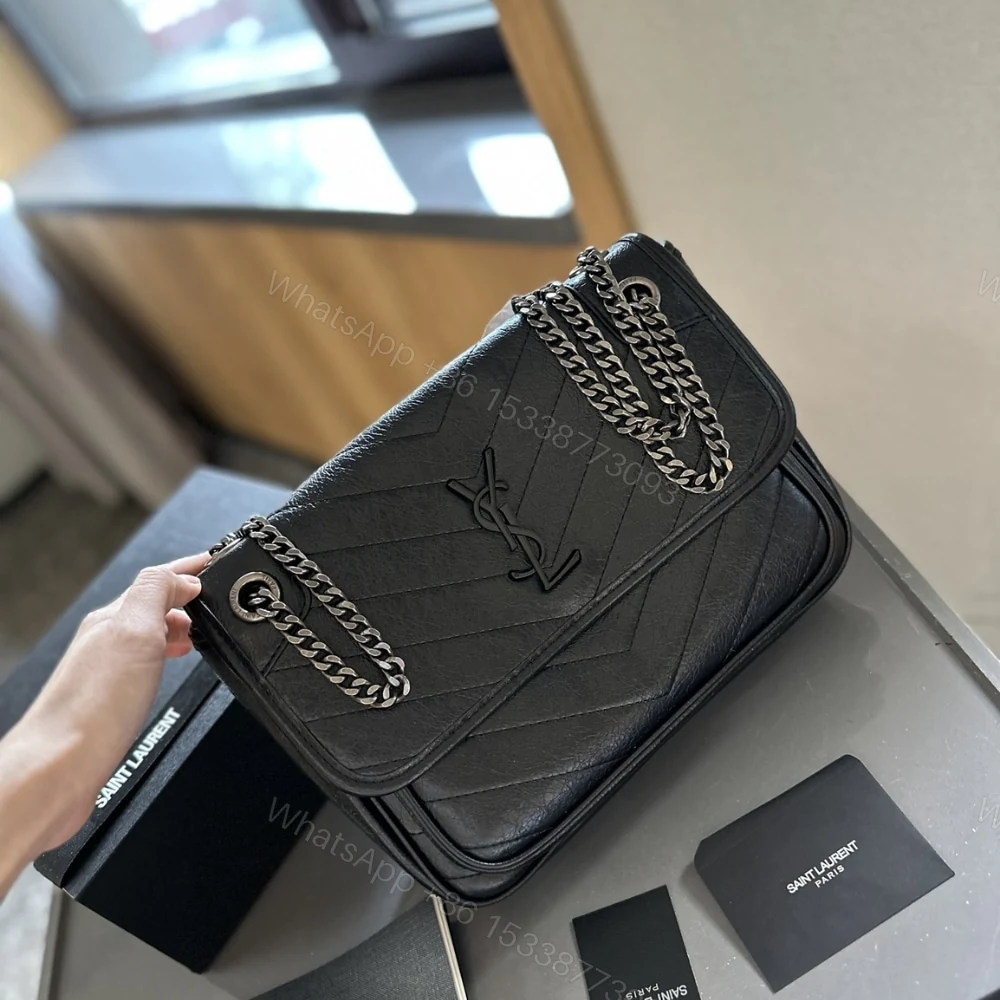 View 2 of Saint Laurent Niki Medium In Vintage Black 28Cm