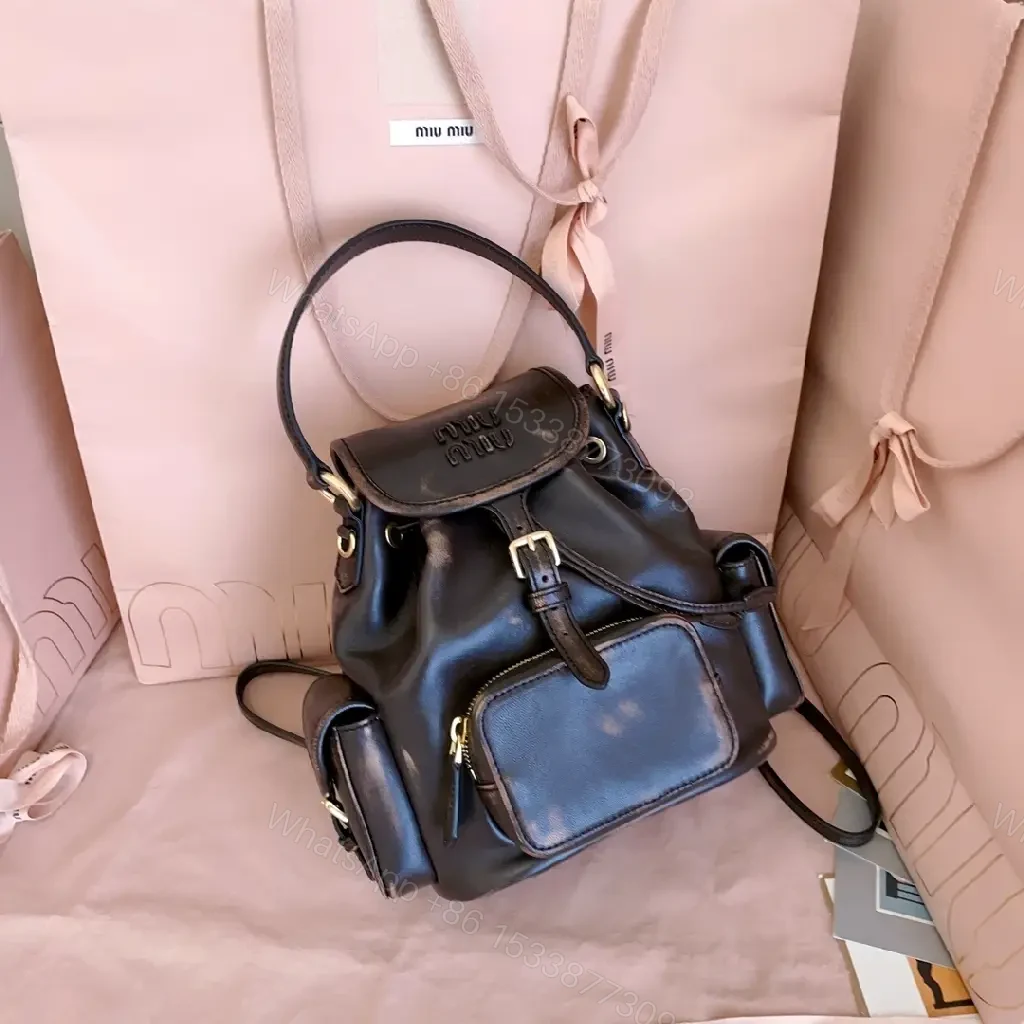 View 4 of Structured Leather Backpack: Classic Detailing, Luxe Comfort