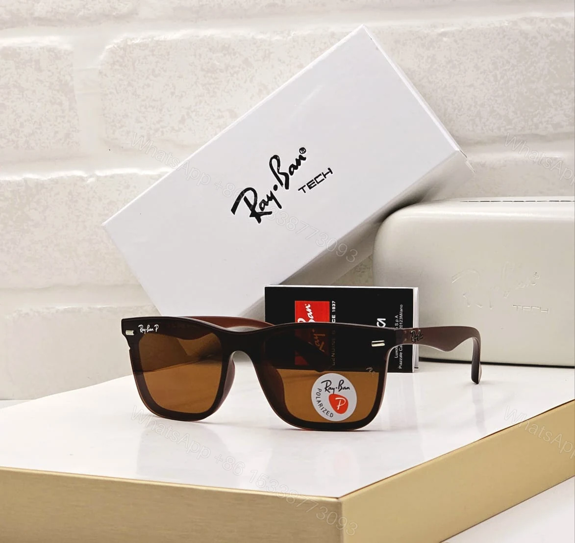 View 5 of Ray-Ban Tech Wayfarer Polarized Grey Lens