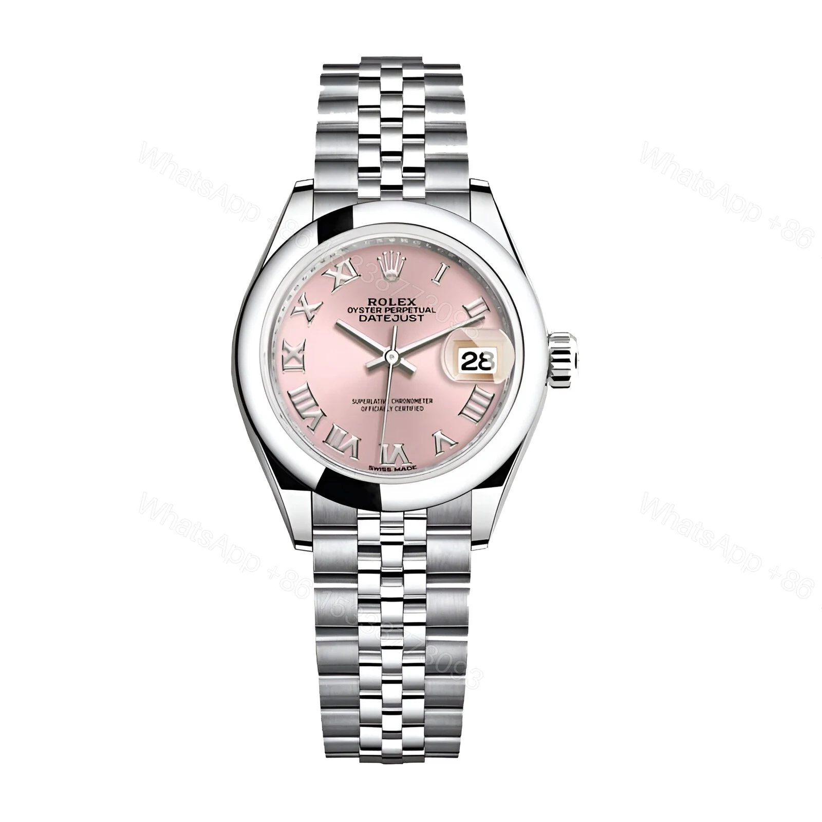 Rolex Datejust 279160 Steel Automatic Pink Dial Replica — view 1