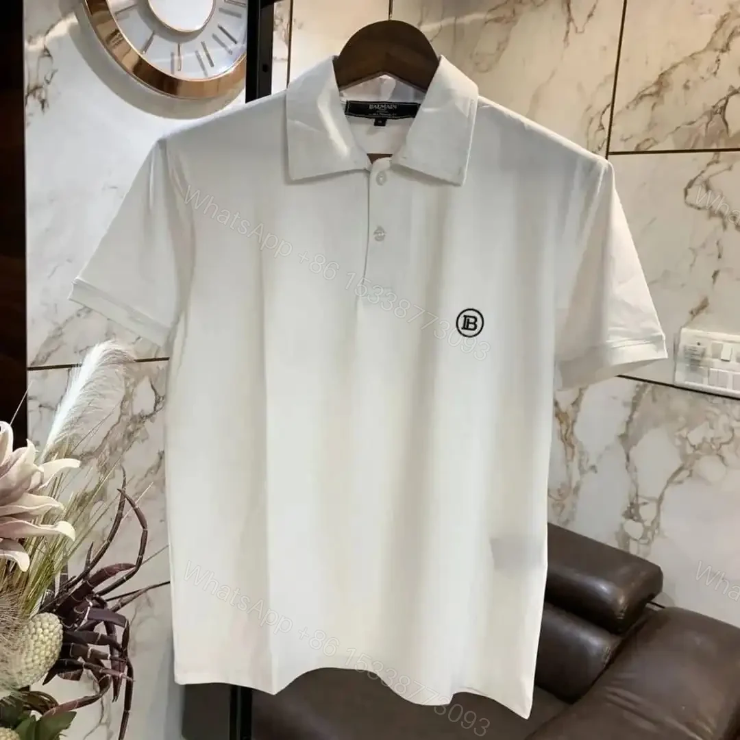 BUY FIRST COPY BALMAIN PARIS SUMMER FASHION POLO T-SHIRTS — view 1