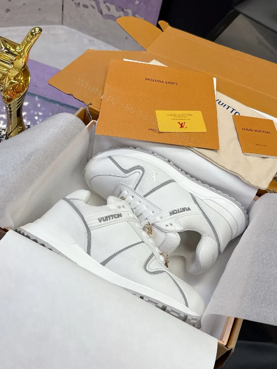 View 8 of White Leather Luxe Runner: Modern, Comfort-Driven Sneakers