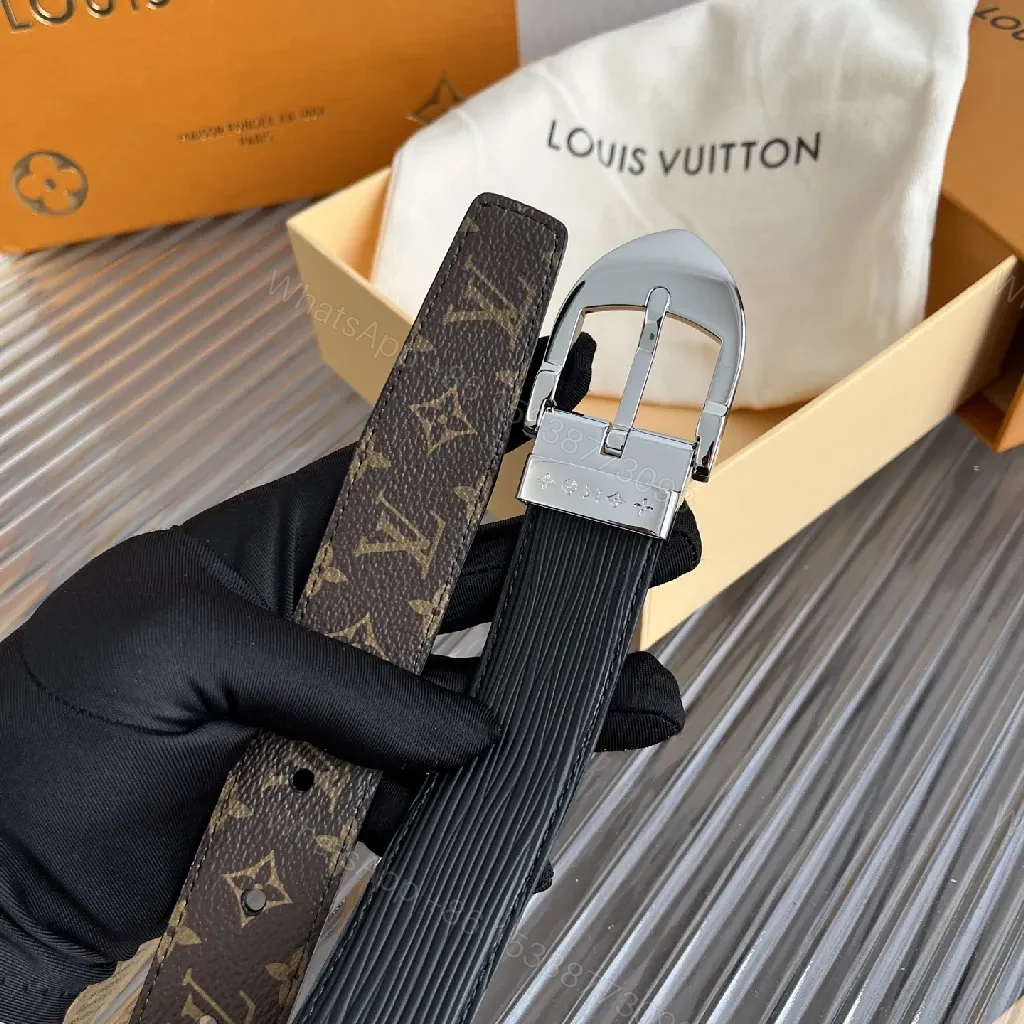 View 7 of Monogram Belt with Textured Strap and Gunmetal Buckle