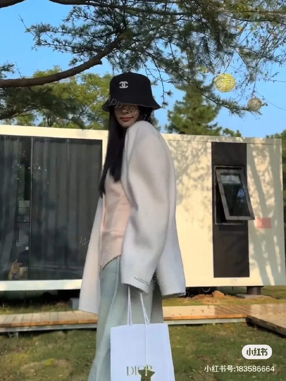 View 4 of Signature Texture Bucket Hat - Luxe, Weather-Ready Style