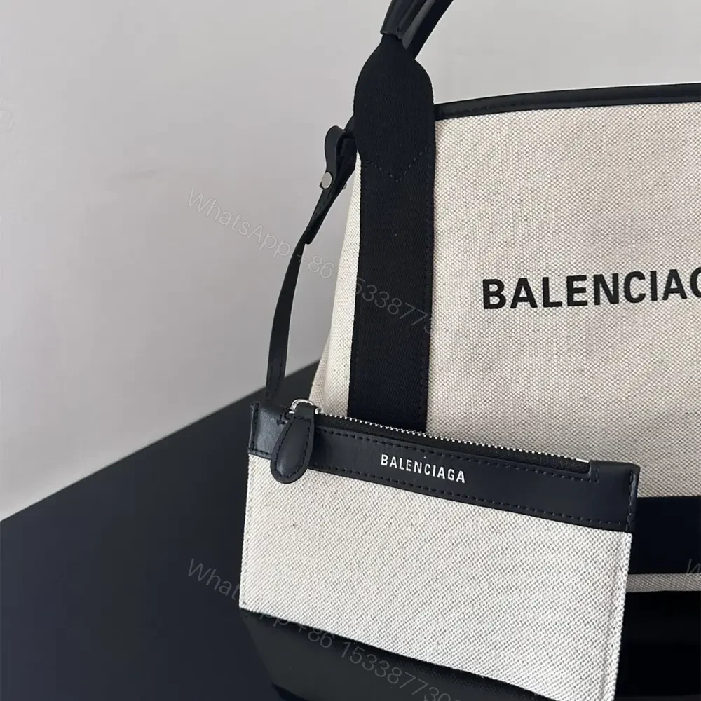 View 4 of 高仿BalenciagaNavyCabas帆布Tote包26CM
