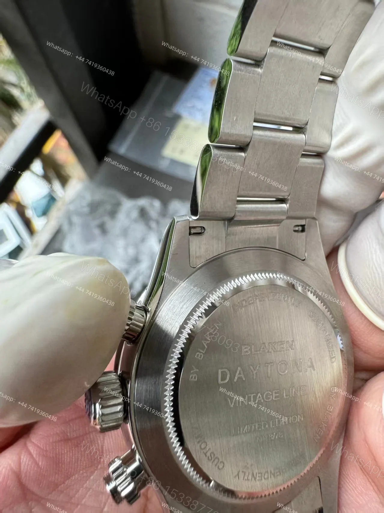 View 12 of Rolex Daytona 116500 Panda Customization Blaken Paul Newman 4130 Movement Best Super Clone
