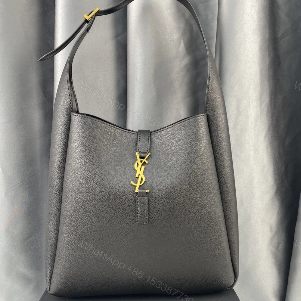 View 2 of Saint Laurent Le 5 À 7 Soft Small Hobo Bag In Smooth Black 27Cm 713938AAAUQ1000
