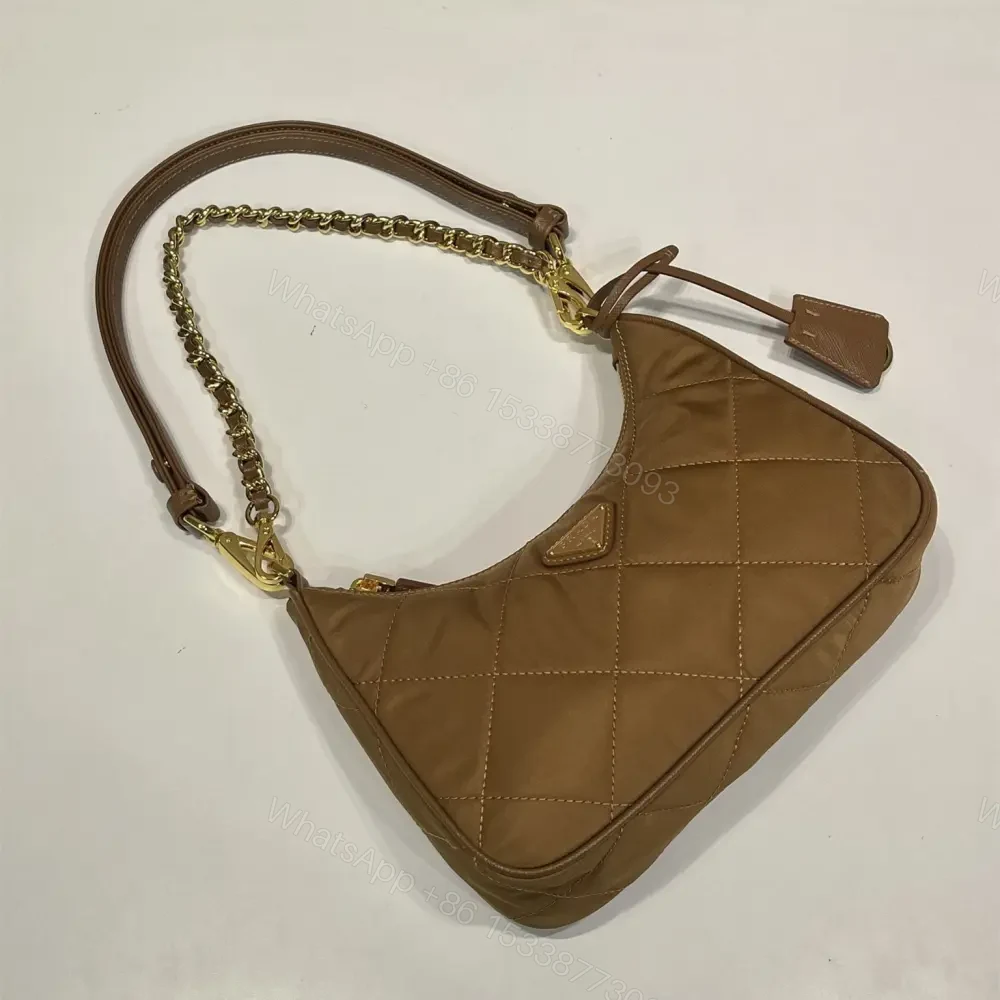 View 4 of 高仿Prada*RE-Nylon系列1BC204單肩包棕色免檢版