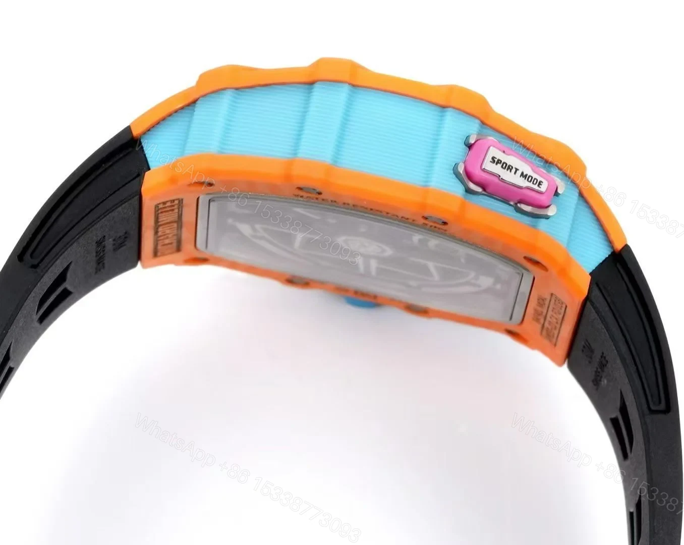 View 7 of Richard Mille RM35-03 Automatic Skeleton Watch Quartz Carbon NTPT Carbon TPT Fiber Case Integrated Movement Premium Edition RM35-03-AUTO-QCF-SK