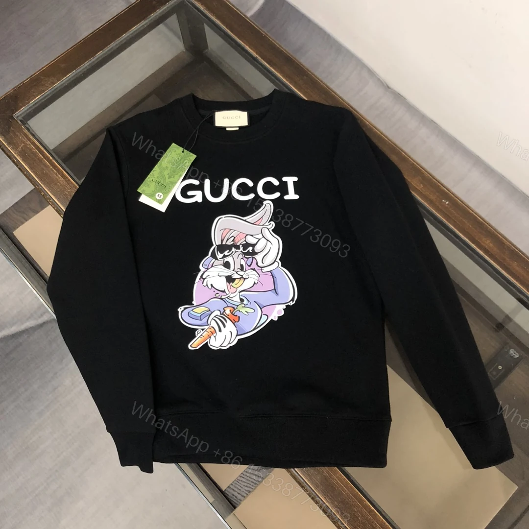 Gucci高仿男士卡通印花長袖T恤 美式塗鴉設計感風格款 — view 1