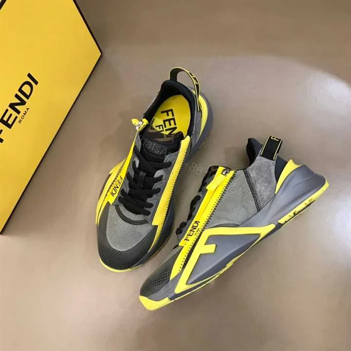 View 5 of FENDI CHUNKY LACE-UP TRAINERS – FD21