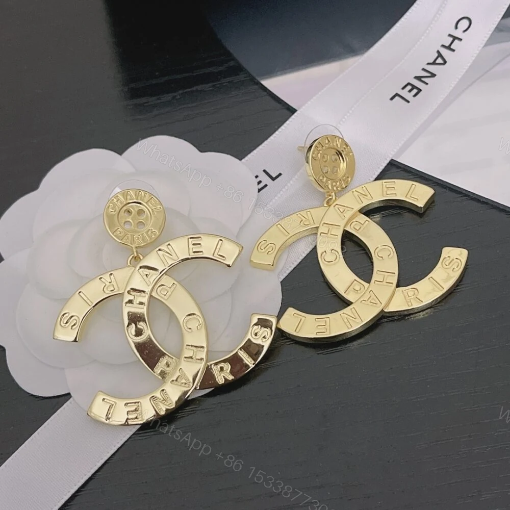 View 5 of Chanel Paris Button Earrings