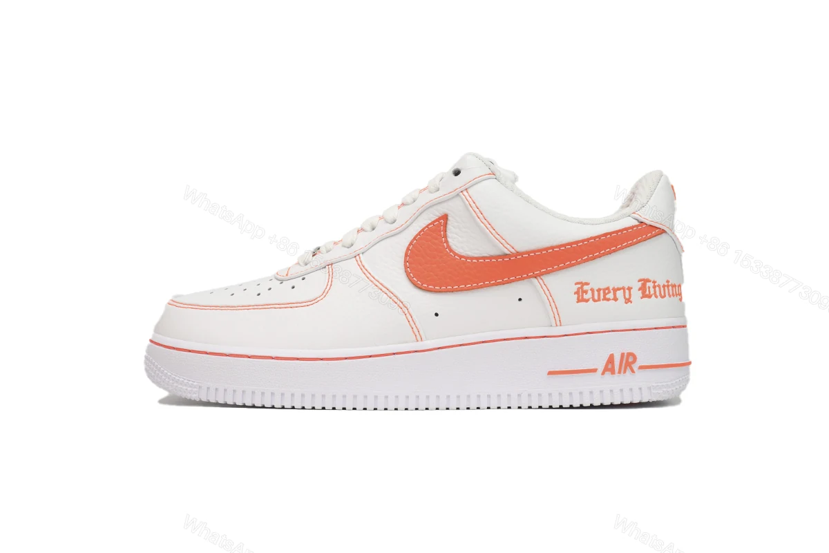 View 7 of Nike Air Force 1 Low Vlone White Orange AA5360-100