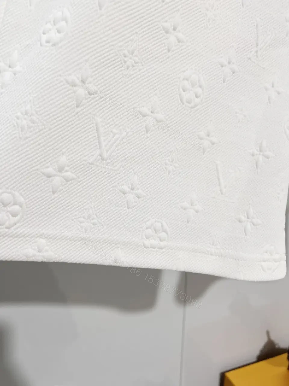View 13 of White Patterned Swim Shorts — Lightweight, Mid-Thigh Comfort