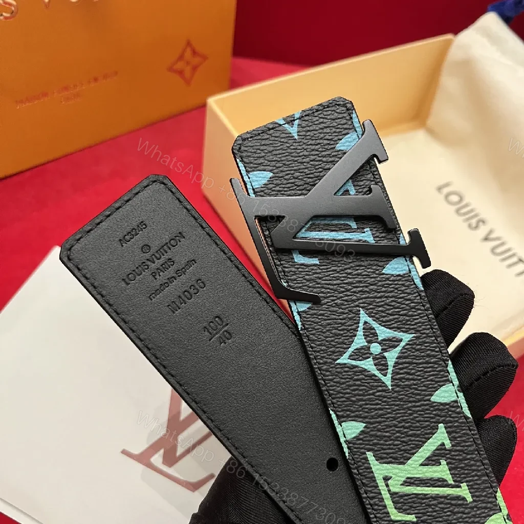View 8 of Vibrant Gradient Monogram Belt: Luxe Everyday Confidence