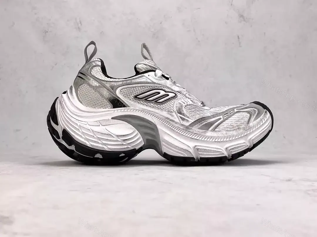 View 2 of BALENCIAGA MEN’S 10XL SNEAKER IN WHITE/BLACK/GRIS – BB273